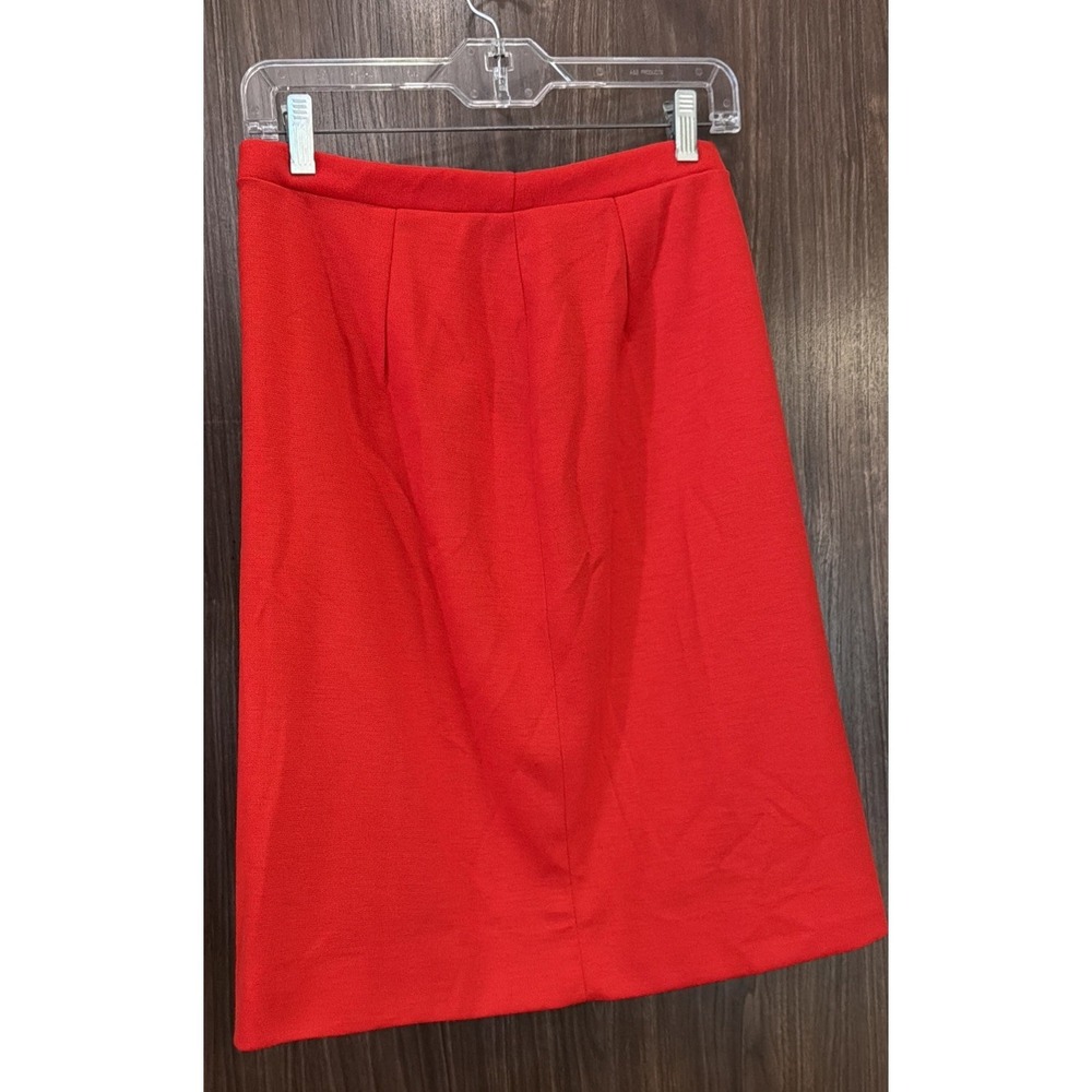 NWT-VINTGE-Straight Skirt-Women's Sze13-14-W26/L23" Dopamine Red-Officecore 80's